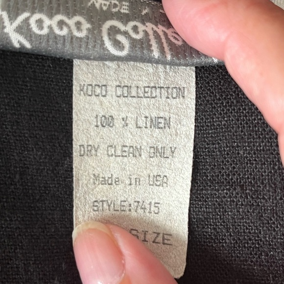 Vintage Koco Collection African Tribal Linen Open Front Longline Duster XL/XXL - Picture 11 of 14